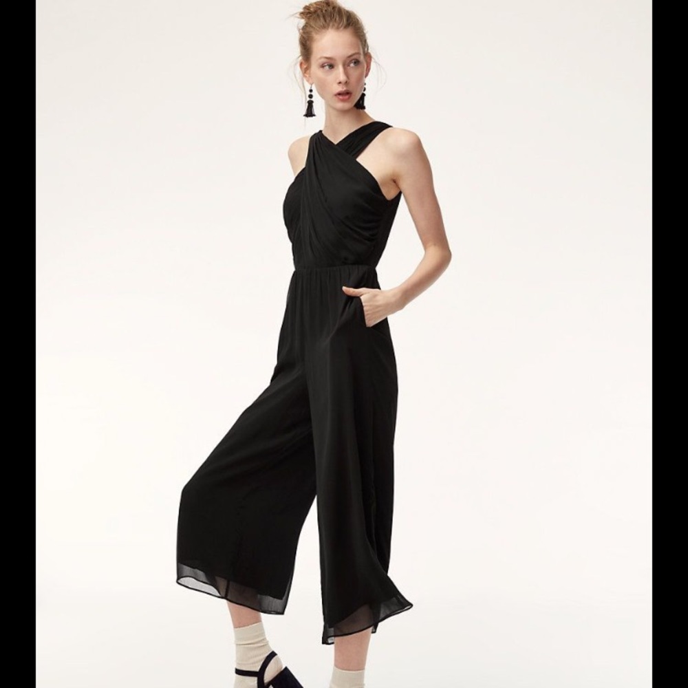 Aritzia Little Moon Black Arabesque Jumpsuit sz 2